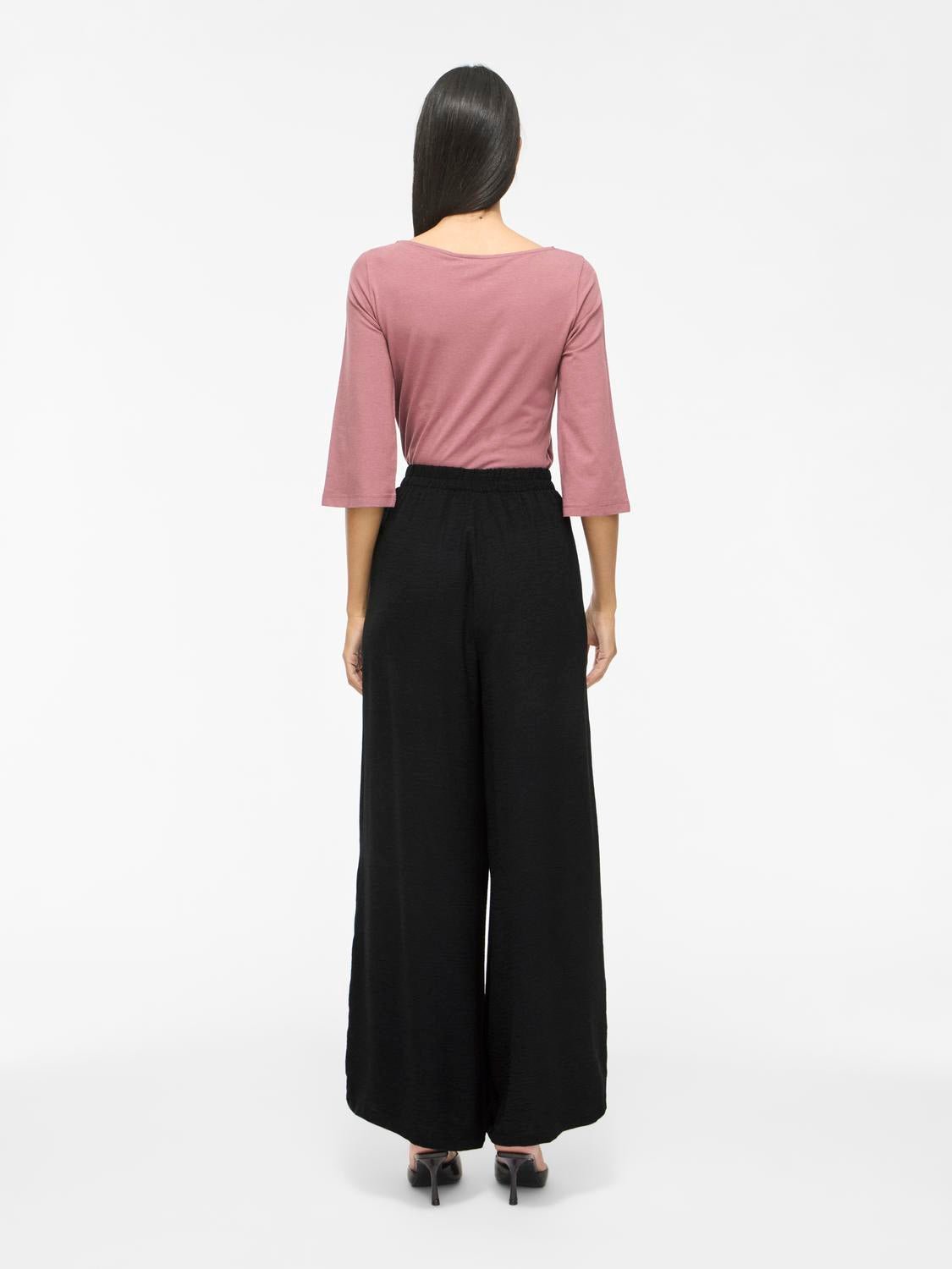 VIHELA Trousers - Black - VERO MODA & VILA Bergvik